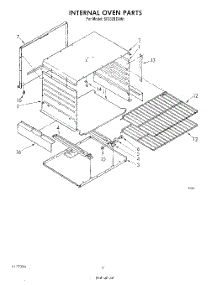03 - Internal Oven parts for Whirlpool Range SF332BERW1 from AppliancePartsPros.com