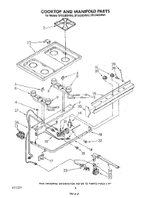 06 - Cooktop And Manifold , Literature parts for Whirlpool Range SF332BSRW2 from AppliancePartsPros.com