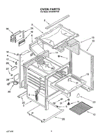 05 - Oven parts for Whirlpool Range SF302BEYQ0 from AppliancePartsPros.com
