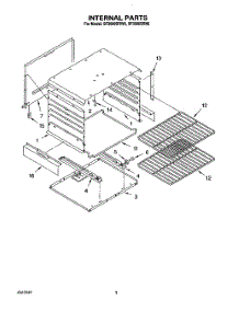 02 - Internal parts for Whirlpool Range SF3000SRN6 from AppliancePartsPros.com