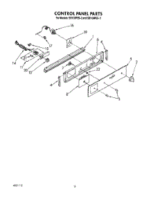 06 - Control Panel parts for Whirlpool Oven SB100PES3 from AppliancePartsPros.com