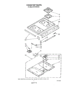 08 - Cook Top parts for Whirlpool Range SF376PEPW0 from AppliancePartsPros.com