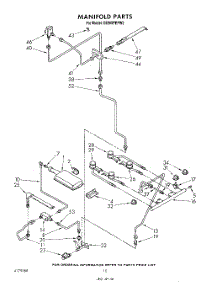 07 - Manifold parts for Whirlpool Range SE960PEPW3 from AppliancePartsPros.com