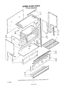 08 - Upper Oven parts for Whirlpool Range SE960PEPW3 from AppliancePartsPros.com
