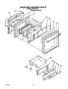 08 - Door And Drawer parts for Whirlpool Range SF385PEYQ2 from AppliancePartsPros.com