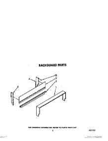 04 - Backguard parts for Whirlpool Range SF332BEWW1 from AppliancePartsPros.com