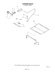 04 - Burner parts for Whirlpool Oven SB100PES1 from AppliancePartsPros.com