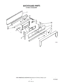04 - Backguard parts for Whirlpool Range SF335ESRW0 from AppliancePartsPros.com