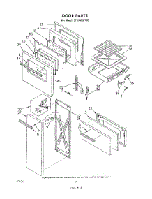 05 - Door parts for Whirlpool Range SF514ESPW0 from AppliancePartsPros.com