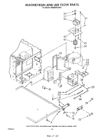 08 - Magnetron And Airflow parts for Whirlpool Range SM958PESW5 from AppliancePartsPros.com