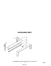 03 - Backguard parts for Whirlpool Range SF305EERW0 from AppliancePartsPros.com