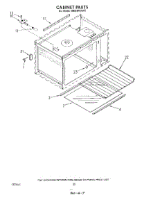 13 - Cabinet parts for Whirlpool Range SM958PESW5 from AppliancePartsPros.com