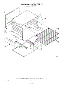 03 - Internal Oven parts for Whirlpool Range SF3020ERW1 from AppliancePartsPros.com