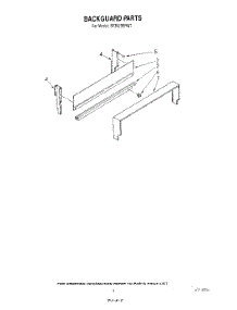 04 - Backguard parts for Whirlpool Range SF3020ERW1 from AppliancePartsPros.com