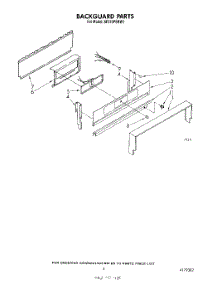 04 - Backguard parts for Whirlpool Range SF310PSRW1 from AppliancePartsPros.com