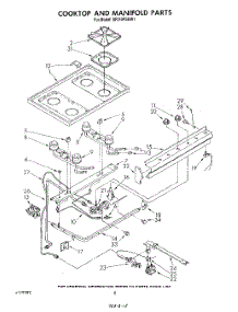 06 - Cooktop And Manifold , Literature And Optional parts for Whirlpool Range SF310PSRW1 from AppliancePartsPros.com