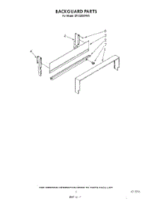 04 - Backguard parts for Whirlpool Range SF332BERW5 from AppliancePartsPros.com