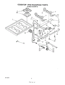 06 - Cook Top And Manifold parts for Whirlpool Range SS333PETT0 from AppliancePartsPros.com