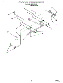 02 - Cooktop Burner parts for Whirlpool Range SF310PEAQ1 from AppliancePartsPros.com