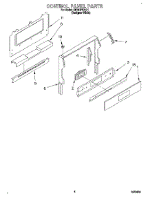 04 - Control Panel parts for Whirlpool Range SF310PEAQ1 from AppliancePartsPros.com