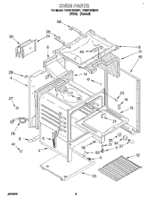 05 - Oven parts for Whirlpool Range TGR61W2BW1 from AppliancePartsPros.com