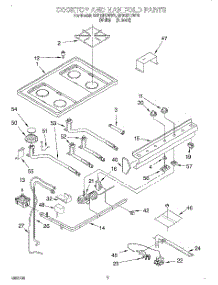 03 - Cooktop And Manifold, Literature parts for Whirlpool Range SF318PEWW1 from AppliancePartsPros.com