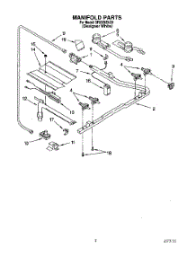 02 - Manifold parts for Whirlpool Range SF302BEAQ0 from AppliancePartsPros.com