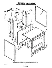 External Oven parts for Whirlpool Range SF3100SRW3 from AppliancePartsPros.com