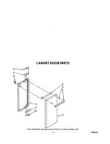 03 - Cabinet Door parts for Whirlpool Range SF5340ERW9 from AppliancePartsPros.com