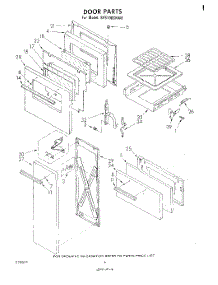 04 - Door parts for Whirlpool Range SF5100SKW0 from AppliancePartsPros.com