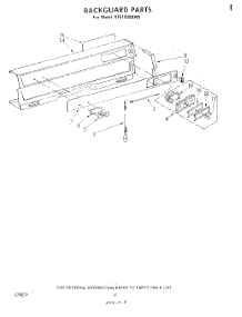 05 - Backguard parts for Whirlpool Range SF5100SKW0 from AppliancePartsPros.com
