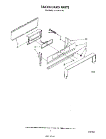 04 - Backguard parts for Whirlpool Range SF331PSRW0 from AppliancePartsPros.com