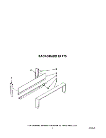 04 - Backguard parts for Whirlpool Range SF0100ERW5 from AppliancePartsPros.com