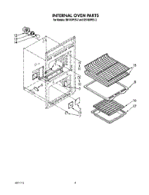 03 - Internal Oven parts for Whirlpool Oven SB100PES2 from AppliancePartsPros.com