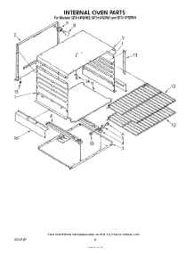 03 - Internal Oven parts for Whirlpool Range SF311PSRW4 from AppliancePartsPros.com