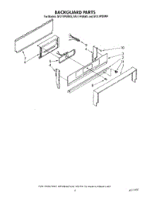 04 - Backguard parts for Whirlpool Range SF311PSRW4 from AppliancePartsPros.com