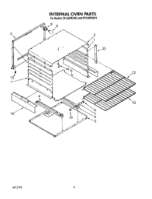 03 - Internal Oven parts for Whirlpool Range SF336PESW2 from AppliancePartsPros.com