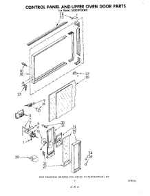 05 - Control Panel And Upper Oven Door parts for Whirlpool Range SE950PSKW0 from AppliancePartsPros.com