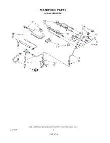 04 - Manifold parts for Whirlpool Range SM958PEPW1 from AppliancePartsPros.com