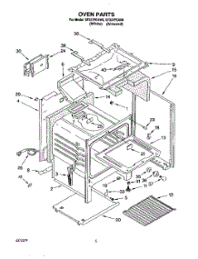 05 - Oven parts for Whirlpool Range SF337PEAN0 from AppliancePartsPros.com