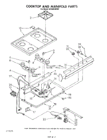 05 - Cooktop And Manifold , Literature A parts for Whirlpool Range SF302ESRW1 from AppliancePartsPros.com