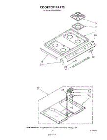 14 - Cooktop parts for Whirlpool Range SM958PEPW1 from AppliancePartsPros.com