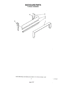 04 - Backguard parts for Whirlpool Range SF302BSRW0 from AppliancePartsPros.com