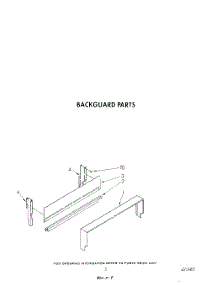 04 - Backguard parts for Whirlpool Range SF3007SRW5 from AppliancePartsPros.com