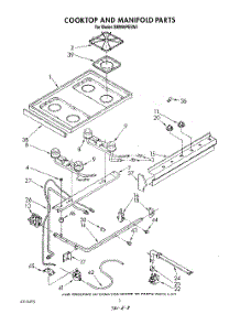 06 - Cooktop And Manifold parts for Whirlpool Range SM958PESW4 from AppliancePartsPros.com