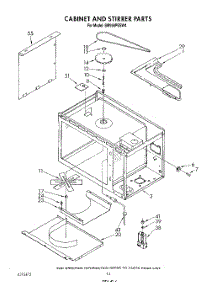 09 - Cabinet And Stirrer parts for Whirlpool Range SM958PESW4 from AppliancePartsPros.com