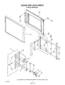 11 - Door And Latch parts for Whirlpool Range SM958PESW4 from AppliancePartsPros.com
