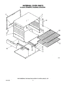 03 - Internal Oven parts for Whirlpool Range SF3000SRW3 from AppliancePartsPros.com