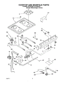 03 - Cooktop And Manifold, Literature parts for Whirlpool Range SF318PEWZ1 from AppliancePartsPros.com