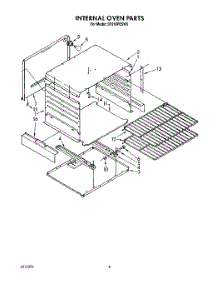 03 - Internal Oven parts for Whirlpool Range SF316PESW5 from AppliancePartsPros.com
